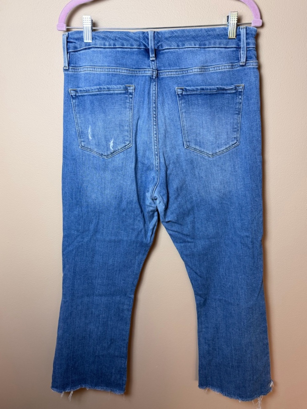 FRAME Le Crop Mini Boot Jeans – Light Wash Blue Denim Size 32 - Picture 7 of 11